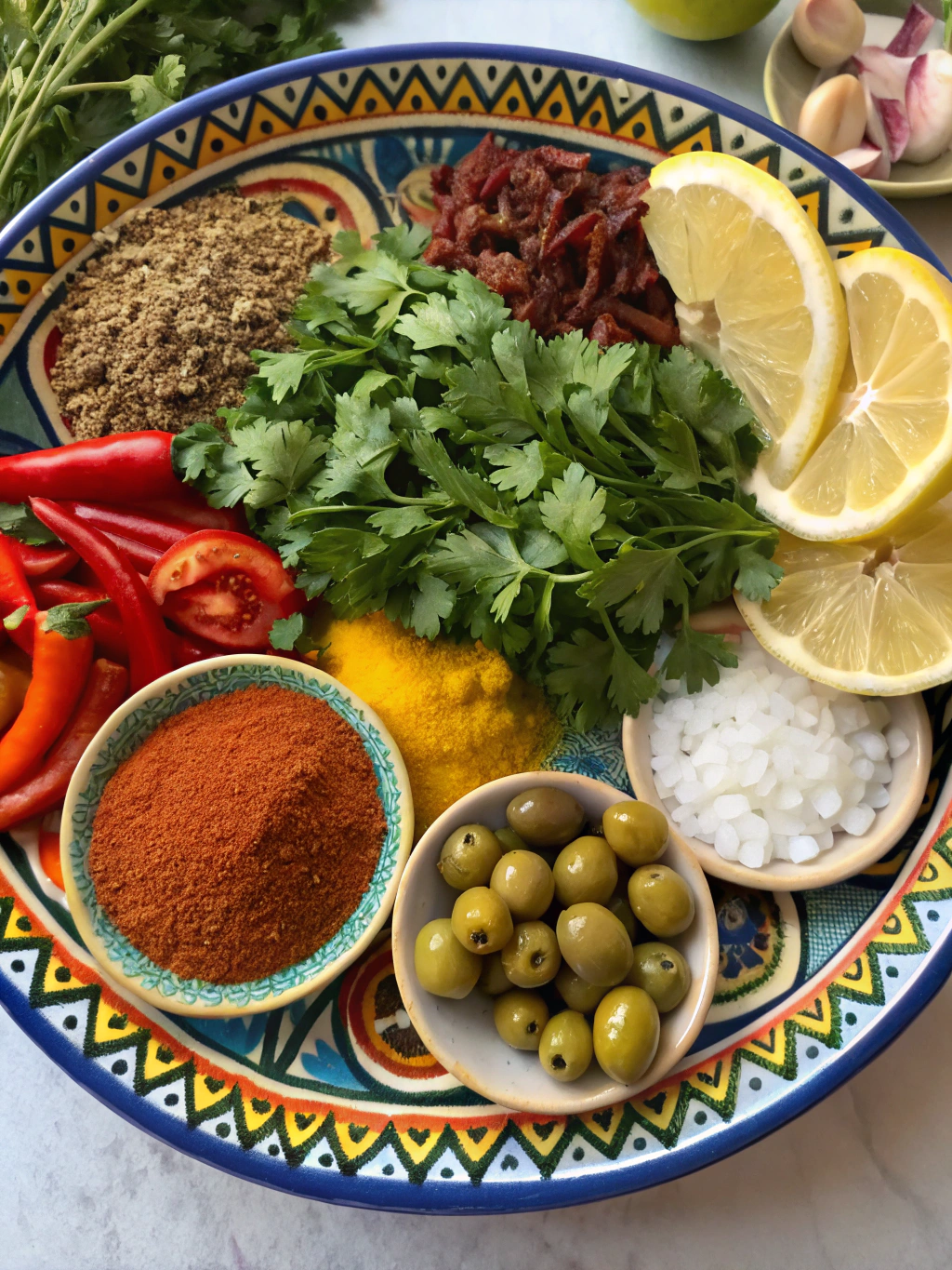 Moroccan Street Food ingredients