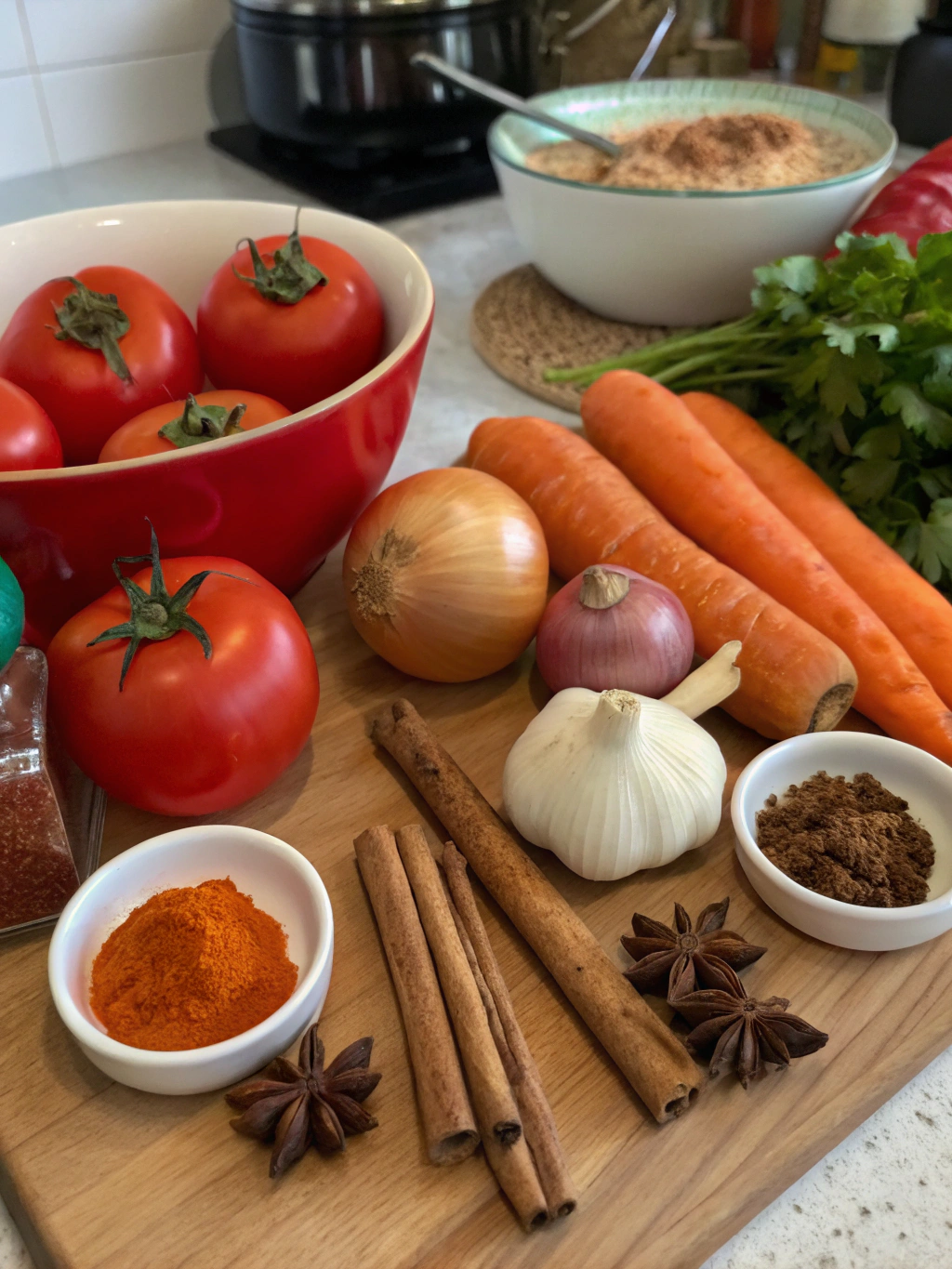 Moroccan soups ingredients